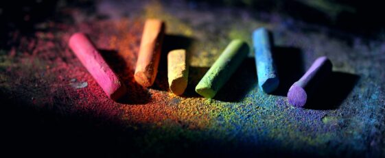 chalk colorful dust school supply 4829602